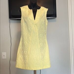 Nag naf Elegant Yellow Lace Dress